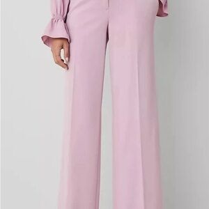 NWT Ann Taylor The Perfect Wide-Leg Pant in Dusted Orchid size 6